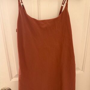 Rust tank top tennis dress